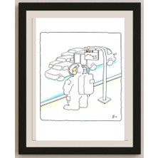 Karikatural Ba Bilig 29X21CM Orijinal Karikatür BOD03835