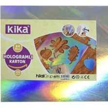 KİKA Hologramlı Karton A4 210 GRAM10LU -Gümüş-