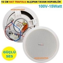 Eurosound 16 cm 100V Hat Trafolu Tavan Hoparlör