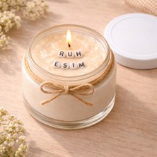 Verda Desing Ruh Eşim Notlu Kokulu Kavanoz Mum - Özel Notlu Hediyelik Cam Mum
