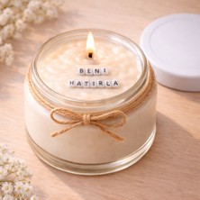 Verda Desing Beni Hatırla Notlu Kokulu Kavanoz Mum - Özel Notlu Hediyelik Cam Mum
