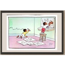 Karikatural Azuka Nwokocha 29X21CM Orijinal Karikatür BOD03762