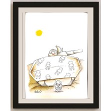 Karikatural Amin Dastbala 29X21CM Orijinal Karikatür BOD03687