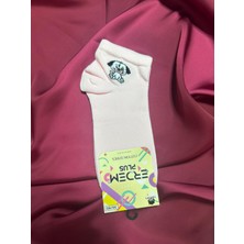 Pembe Köpek Desenli Pamuklu Çorap