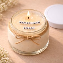 Verda Desing Hayatımın Işığı Notlu Kokulu Kavanoz Mum - Özel Notlu Hediyelik Cam Mum