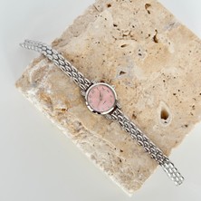 Vesce Atelier Alise Gümüş Saat Pembe