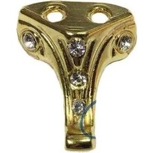 Sylar Moda Taşlı Ahşap Sandık Ayağı, Kutu Ayak 2,5 cm - Sarı, 100 Adet