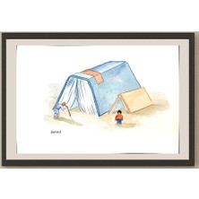 Karikatural Sadeghi Saeed 43X21CM Orijinal Karikatür BOD04061