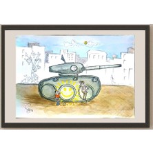 Karikatural Mehdi Nazary 29X21CM Orijinal Karikatür BOD03909