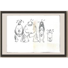 Karikatural Cheng Zhen Lin 43X30CM Orijinal Karikatür BOD03977