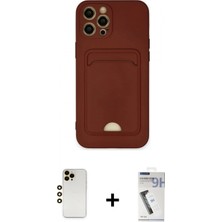 İlk El Grup Ieg™ iPhone 12 Pro Max Vadi Çizgi Prime - Şeffaf Uv Polymer Nano Ekran Koruyucu + Gold Shine Kamera Lens