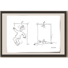 Karikatural Rovshan Soqiqov 29X21CM Orijinal Karikatür BOD03195