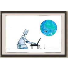 Karikatural Mohamed Samedy Zakrya 29X21CM Orijinal Karikatür BOD03283