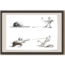 Karikatural Ye Ting 26X20CM Orijinal Karikatür BOD04087