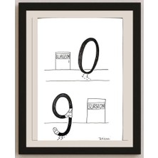 Karikatural Michael Tetievski 25X21CM Orijinal Karikatür BOD03373