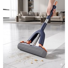 Sorvia Kendinden Sıkmalı Kelebek Mekanizmalı Sihirli Süngerli El Mopu Çelik Saplı Pratik Temizlik Seti