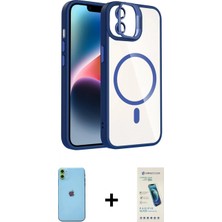 İlk El Grup Ieg™ iPhone 11 Yadigar Asil Koleksiyonu - Şeffaf Pasifik Cam Ekran Koruyucu + Yeşil Neon Fosforlu Kamera Lens