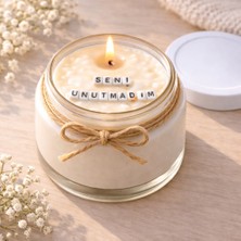 Verda Desing Seni Unutmadım Notlu Kokulu Kavanoz Mum - Özel Notlu Hediyelik Cam Mum