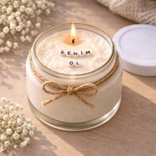 Verda Desing Benim Ol Notlu Kokulu Kavanoz Mum - Özel Notlu Hediyelik Cam Mum