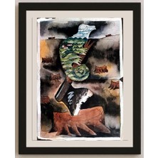 Karikatural Li Xiaoyang 43X30CM Orijinal Karikatür BOD03846