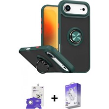 İlk El Grup Ieg™ iPhone 17 Air Yörünge Çizgi - Siyah Bilvis 5in1 3D Magic Cam Ekran Koruyucu + Gümüş Bilvis Titan Kamera Lens