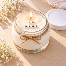 Verda Desing Be Mine Notlu Kokulu Kavanoz Mum - Özel Notlu Hediyelik Cam Mum