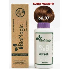 Biomagic 66.07 Çikolata Kahve Organik Içerikli Amonyaksız Kalıcı Saç Boyası +Oksidan