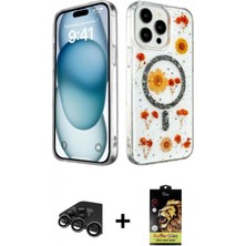 İlk El Grup Ieg™ iPhone 15 Pro Kozmos Doku - Siyah Buffer Cam Ekran Koruyucu + Titanyum Gri Raze Metal Kamera Lens