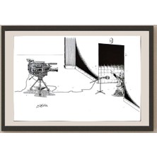 Karikatural Raed Khalil 29X21CM Orijinal Karikatür BOD03256