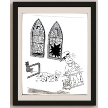 Karikatural Eduardo Caldari Junior 29X21CM Orijinal Karikatür BOD03299