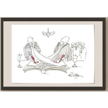 Karikatural Gheorghita Ghinea Uriasu 21X15CM Orijinal Karikatür BOD04067