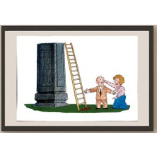 Karikatural Zhang Hong Lin 29X21CM Orijinal Karikatür BOD04378