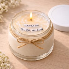 Verda Desing Hayatım Olur Musun Notlu Kokulu Kavanoz Mum - Özel Notlu Hediyelik Cam Mum