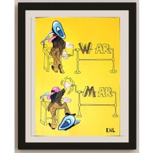 Karikatural Dilyan Dochev 29X21CM Orijinal Karikatür BOD03269