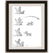 Karikatural Ali Divandari 29X21CM Orijinal Karikatür BOD04157
