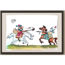 Karikatural Mohsen Elhafiz Elaal 29X21CM Orijinal Karikatür BOD04225
