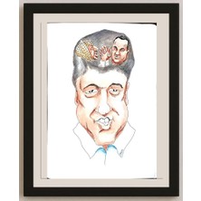 Karikatural Romanov Vladimir 43X30CM Orijinal Karikatür BOD04403