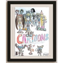 Karikatural Felicity Morlandi 29X21CM Orijinal Karikatür BOD03971