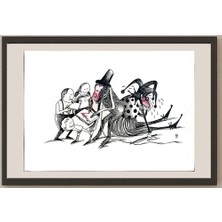 Karikatural Xiaowiang Hou 29X21CM Orijinal Karikatür BOD03994