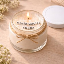 Verda Desing Minik Mucize Yolda Notlu Kokulu Kavanoz Mum - Özel Notlu Hediyelik Cam Mum
