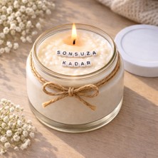 Verda Desing Sonsuza Kadar Notlu Kokulu Kavanoz Mum - Özel Notlu Hediyelik Cam Mum