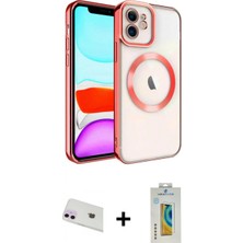 İlk El Grup Ieg™ iPhone 12 Nova Işık Özel Seri - Siyah Polymer Nano Ekran Koruyucu + Mor Rainbow Kamera Lens Koruma Cam