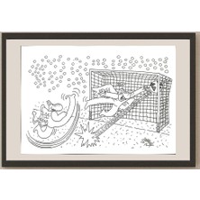 Karikatural Juan Francisco Villarruel 29X21CM Orijinal Karikatür BOD03444