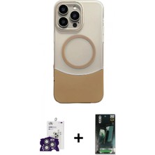 İlk El Grup Ieg™ iPhone 16 Pro Max Kozmos Form Özel Seri - Siyah 360 Mat Full Body Arka Koruyucu + Gümüş Bilvis Titan Kamera Lens