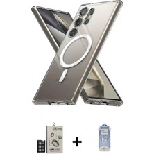 İlk El Grup Ieg™ Galaxy S24 Ultra Ahenk Yansıma Prime - Siyah Joko Magic 5d Cam + Derin Mor Bilvis Titan Kamera Lens