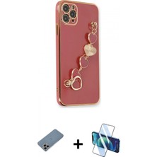 İlk El Grup Ieg™ iPhone 11 Pro Max Nova Işık Prime - Siyah 3D Antistatik Seramik Nano Ekran Koruyucu + Gökkuşağı Shine Kamera Lens Koruma Cam