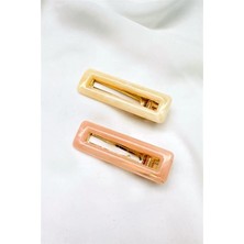 Petek Aksesuar 2 Adet Kemik Pens Saç Tokası 7 Cm.