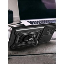 Colezium Note 13 Pro Plus Kılıf Pars Lens Yüzüklü  - Kırmızı