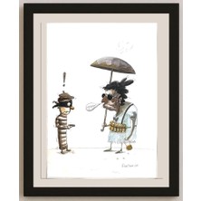 Karikatural Pablo Zerda 29X21CM Orijinal Karikatür BOD03414