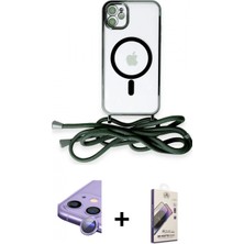 İlk El Grup Ieg™ iPhone 11 Eksen Özel Seri - Siyah Bilvis 3D Mat Cam Ekran Koruyucu + Mor Raze Metal Kamera Lens